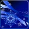 Free Snowflake On A Dark Blue Background Royalty Free Stock Photo - 1683185
