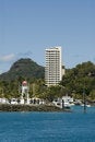 Free Island Resort With Marina And Lighthouse Stock Photo - 1697580
