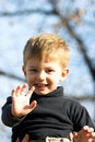Free A Little Boy On Father Shoulder Stock Photography - 1714122