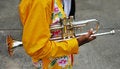 Free Band Member Holding A Trumpet Stock Photography - 1739512