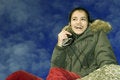 Free Smiling Girl With Mp3 Royalty Free Stock Image - 1779776