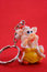 Free Trinket In The Form Of Pig On Red Stock Images - 1775104