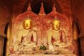 Free Twin Buddha Statue In Bagan Temple Myanmar Stock Photo - 17729170