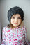 Free Adorable Little Girl In Grey Knit Hat Royalty Free Stock Image - 17755116