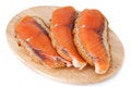 Free Juicy Snack From Slices Salmon Stock Photo - 1785010