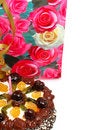 Free Birthday Cake And Present Bag Royalty Free Stock Photo - 1799515