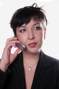 Free Business Woman With Mobile Royalty Free Stock Images - 1804329