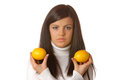 Free Attractive Brunette With Lemons Stock Photos - 1819313