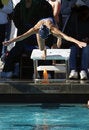 Free Woman Diving At Swim Meet Royalty Free Stock Image - 1819396