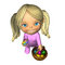 Free Baby With Basket Of Easter Eggs Royalty Free Stock Image - 1810656