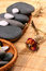 Free Natural Bebbles And Dried Rose Petals On The Rattan Background Royalty Free Stock Photo - 1812255