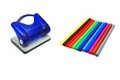 Free Hole Puncher And Soft-tip Pens Stock Photos - 18198803