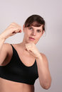 Free Fighting Woman Stock Image - 1827271