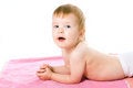Free Beauty Smile Baby In Towel Stock Images - 1828034