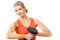 Free Blond Girl With Heavy Dumbbell Royalty Free Stock Photo - 1829265