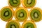 Free Orange And Kiwi Slices Royalty Free Stock Images - 1831519