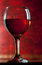 Free Red Vine In Glass On Vintage Background Royalty Free Stock Images - 18440729
