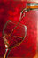 Free Red Vine In Glass On Vintage Background Stock Photos - 18440743