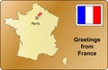 Free Greetings From France Royalty Free Stock Photos - 1855928