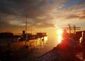 Free Sunset On The Harbor Stock Photos - 1870173