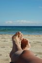 Free My Dreamslegs And Ocean Stock Photography - 1872152