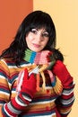 Free Woman In Sweater Dress Royalty Free Stock Image - 1872546
