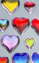 Free Shiny Hearts Royalty Free Stock Photography - 1878447