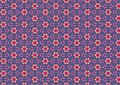 Free Ugly Blue Retro Floral Pattern Stock Photography - 1886092