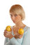 Free Attractive Blond Girl With Lemons Royalty Free Stock Images - 1886729