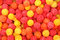Free Round Sugar Sweets Of Red And Yellow Color Stock Image - 1887821