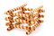 Free Heap Of Striped Wafer Tubules With The Chocolate Cream, Isolated Stock Images - 1887974