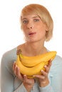 Free Attractive Blonde With A Banana Royalty Free Stock Photo - 1892105