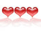 Free Three Hearts Royalty Free Stock Image - 1891436