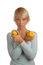 Free Attractive Blond Girl With Lemons Royalty Free Stock Images - 1899739