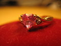 Free Ruby Red  Heart Ring Stock Photography - 1908342