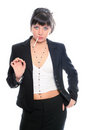 Free Beauty Brunette Business Lady With Cigarette Stock Photo - 1908460