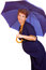 Free Pregnant Woman With Umbrella Stock Image - 1917021