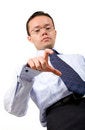 Free Business Man Holding Something Amongst His Fingers Stock Images - 1921694