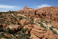 Free Hikers In Fiery Furnace - Arches National Park Stock Photography - 1927312