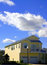 Free 2-story Yellow American Dream Home With Garage Royalty Free Stock Image - 1938576