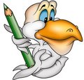 Free Pelican And Crayon Stock Image - 1951291