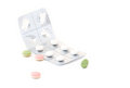 Free Pills Over White Royalty Free Stock Image - 1952356