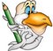 Free Pelican And Crayon Stock Image - 1951291