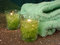 Free Spa Essentials (green Candles And Towels) Royalty Free Stock Photos - 1956528
