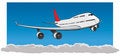 Free Flying Jumbo Jet Royalty Free Stock Image - 19544806