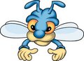 Free Blue Bee Royalty Free Stock Photos - 1960458