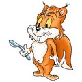 Free Squirrel With Spoon Stock Photo - 1961430