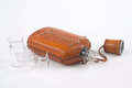 Free Hip Flask And Two Glasses Stock Images - 1963864