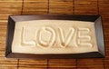 Free Love Written On Sand Royalty Free Stock Image - 1966686