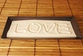 Free Love Written On Sand Royalty Free Stock Photos - 1966688